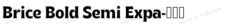 Brice Bold Semi Expa字体转换